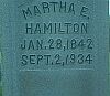 Martha E Hamilton